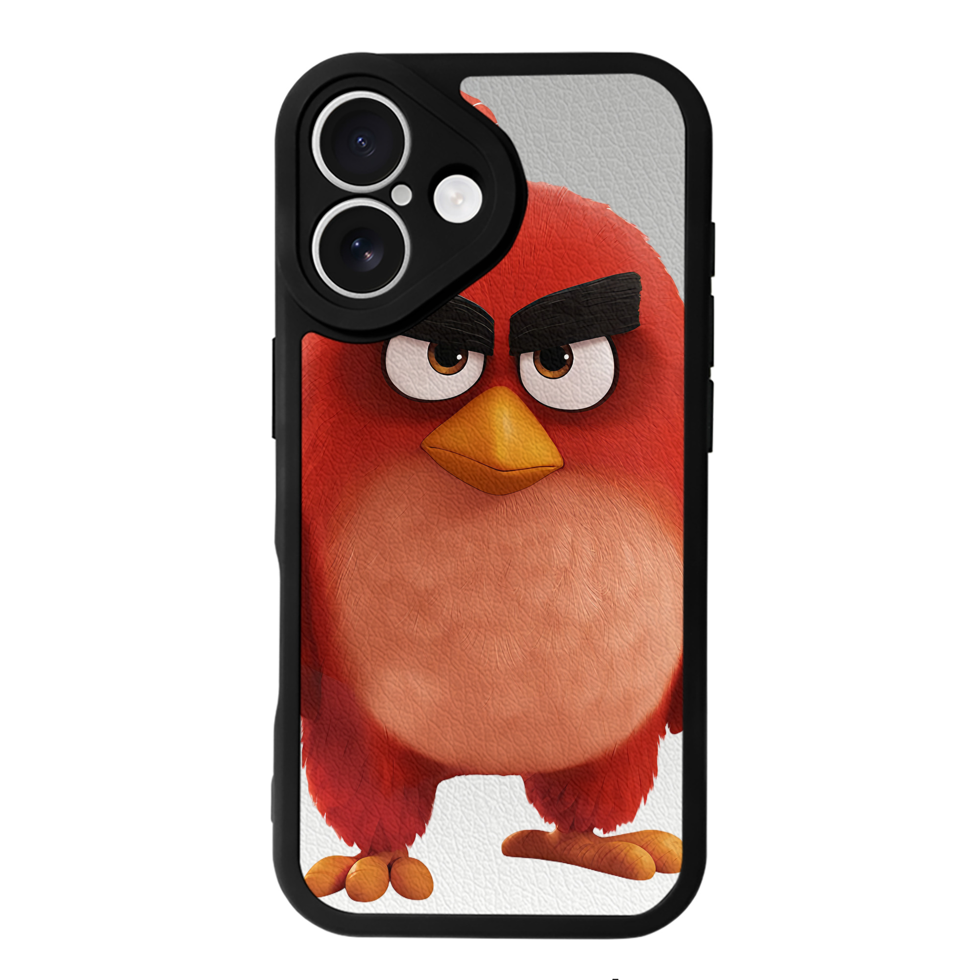 （画像用） Angry Birds アングリーバード 【iPhone 16シリーズ対応】シリコンスマホケース（レザー調） 材質：シリコン